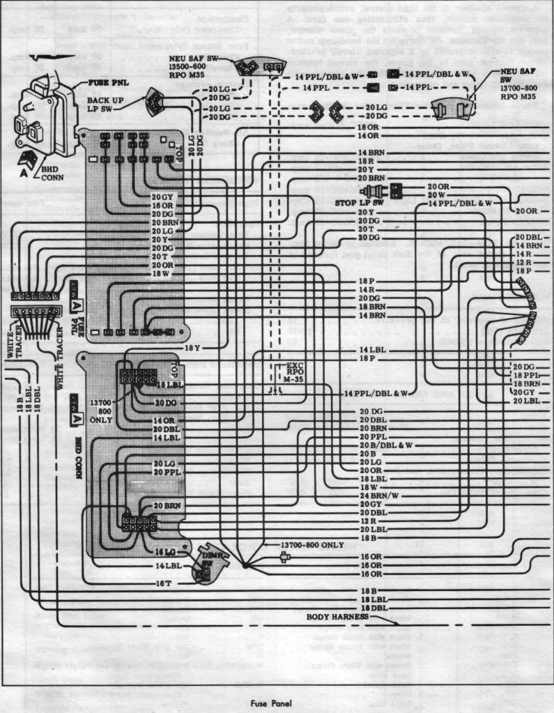 1966 Wiring Schematics/Diagrams/Lamps/Fuses - Chevelle Tech